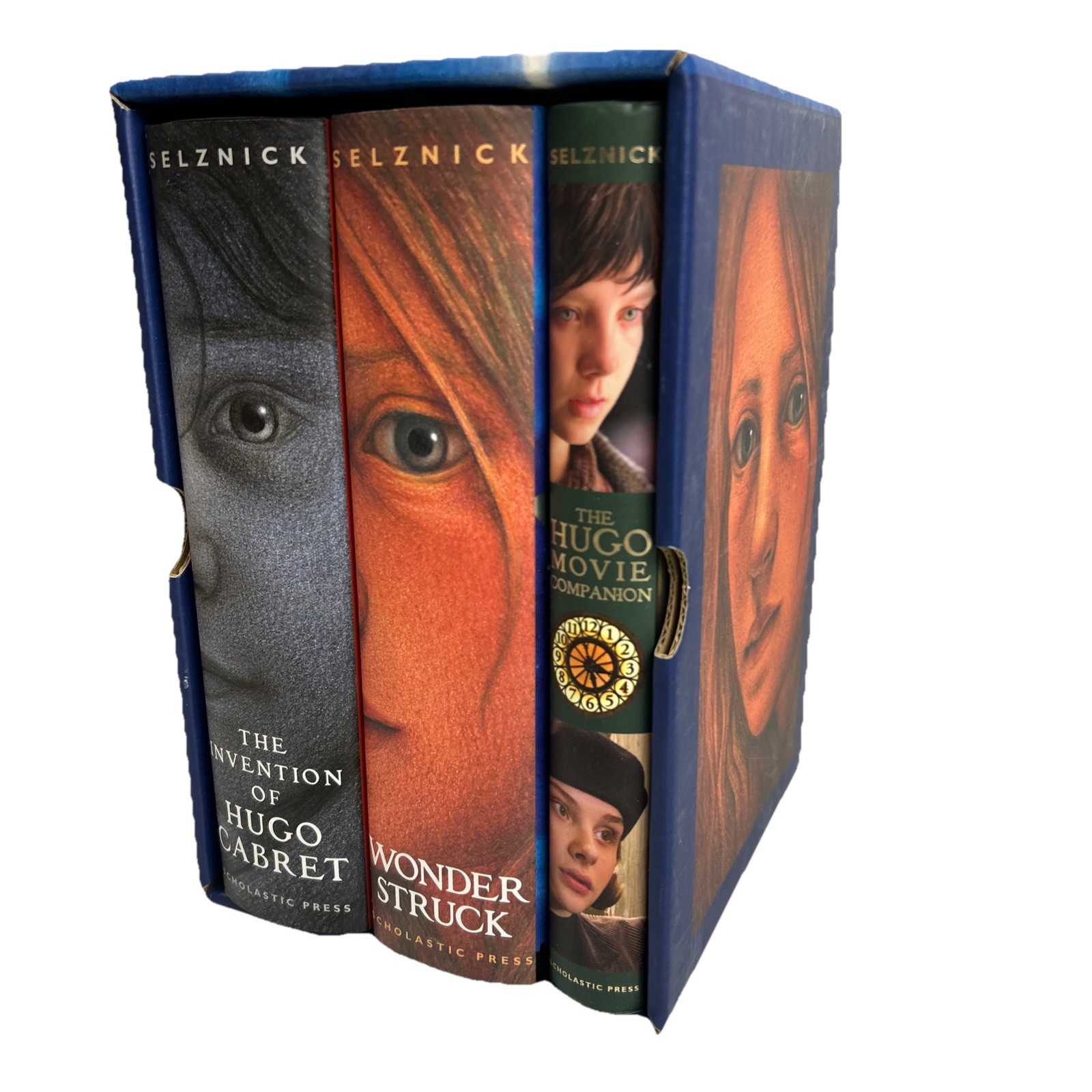 Box Set 3 BRIAN SELZNICK’s Books:Hugo Cabret, Wonder Struck,Hugo Movie Companion