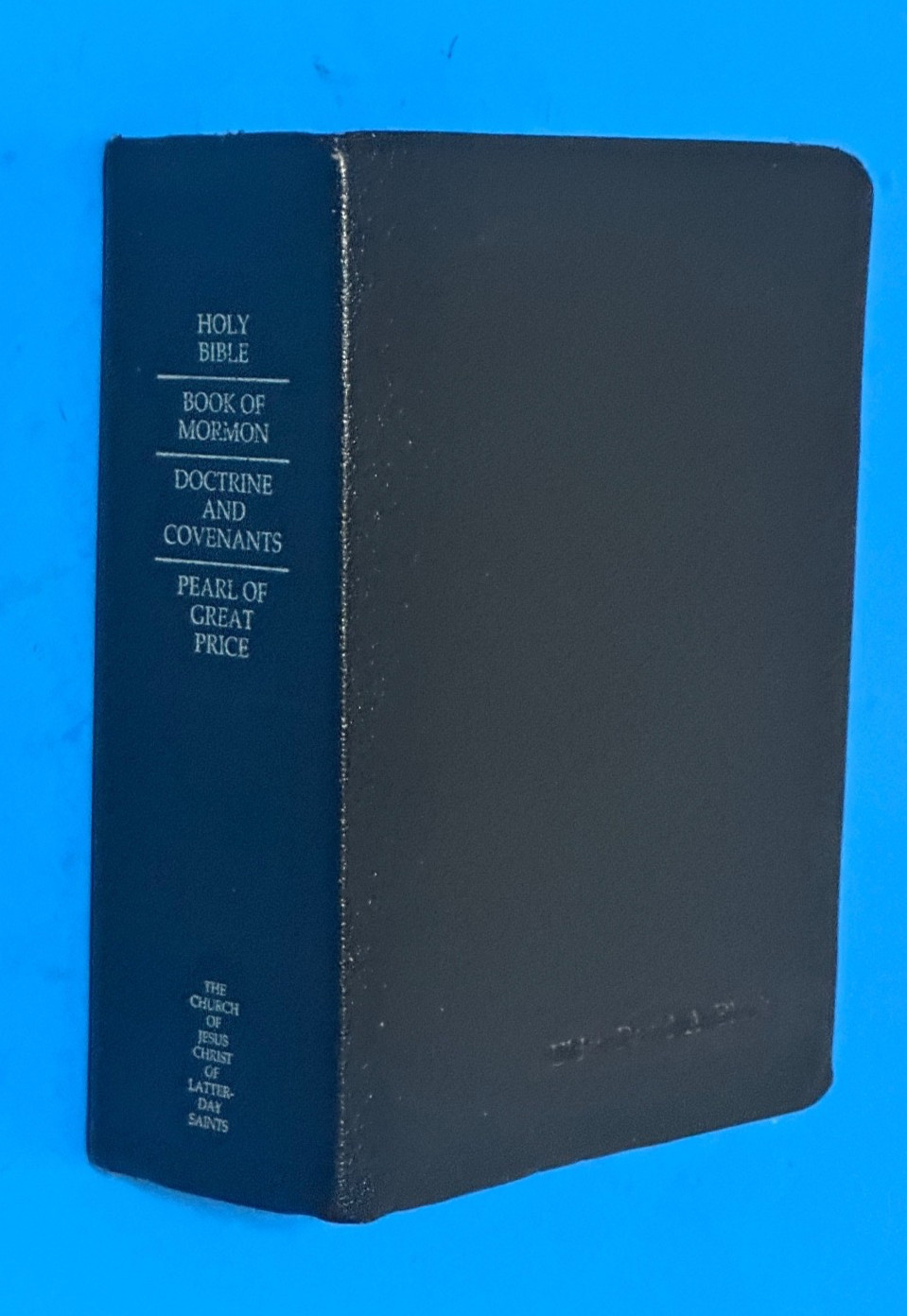 2006 Black Leather LDS Quad Book of Mormon Doctrine & Covenants Pearl