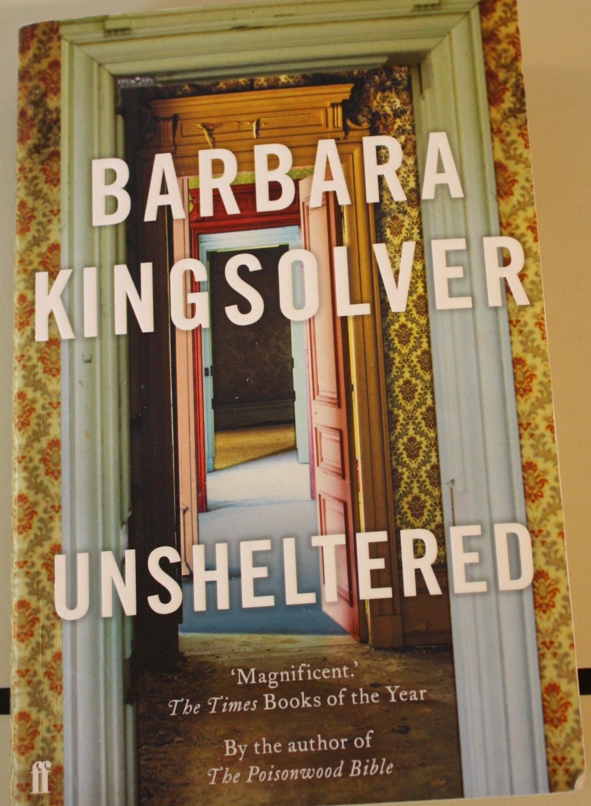 “Unsheltered” by Barbara Kingsolver, paperback