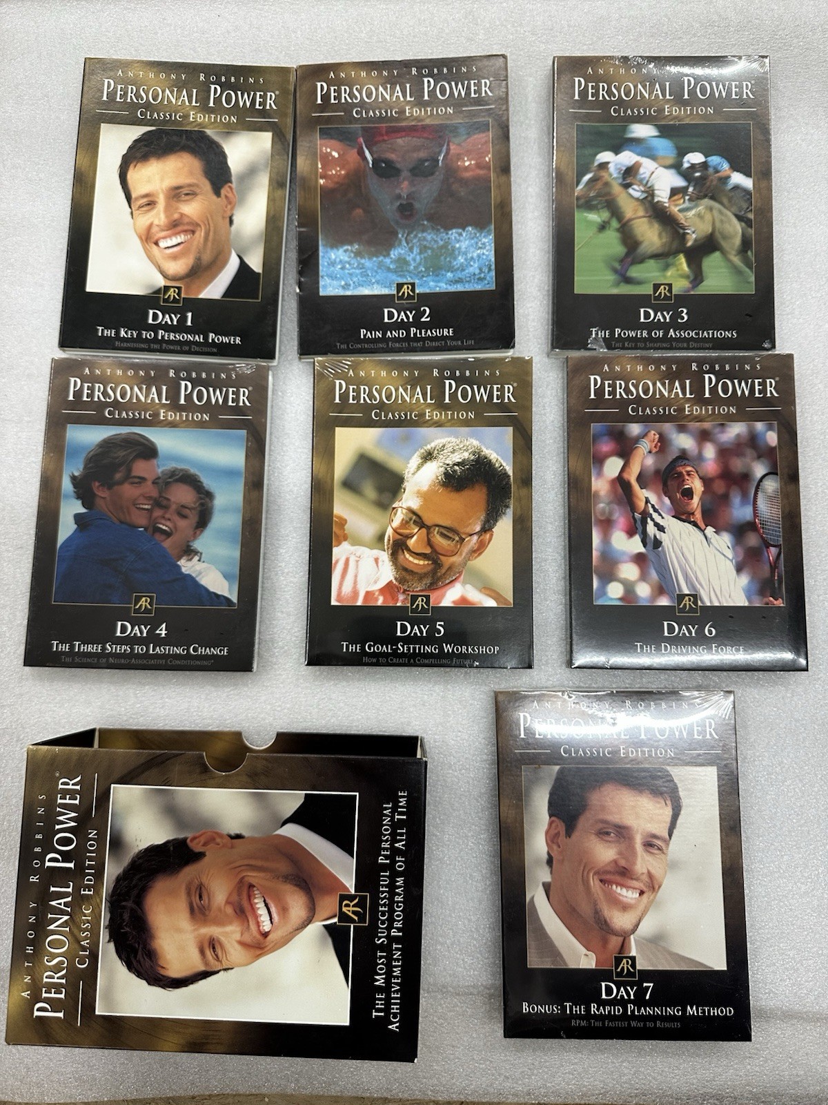 Anthony Robbins PERSONAL POWER classic Edition – 5 CD’s unopened & #2 is Missing