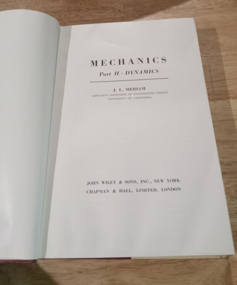 Mechanics: Part II – Dynamics