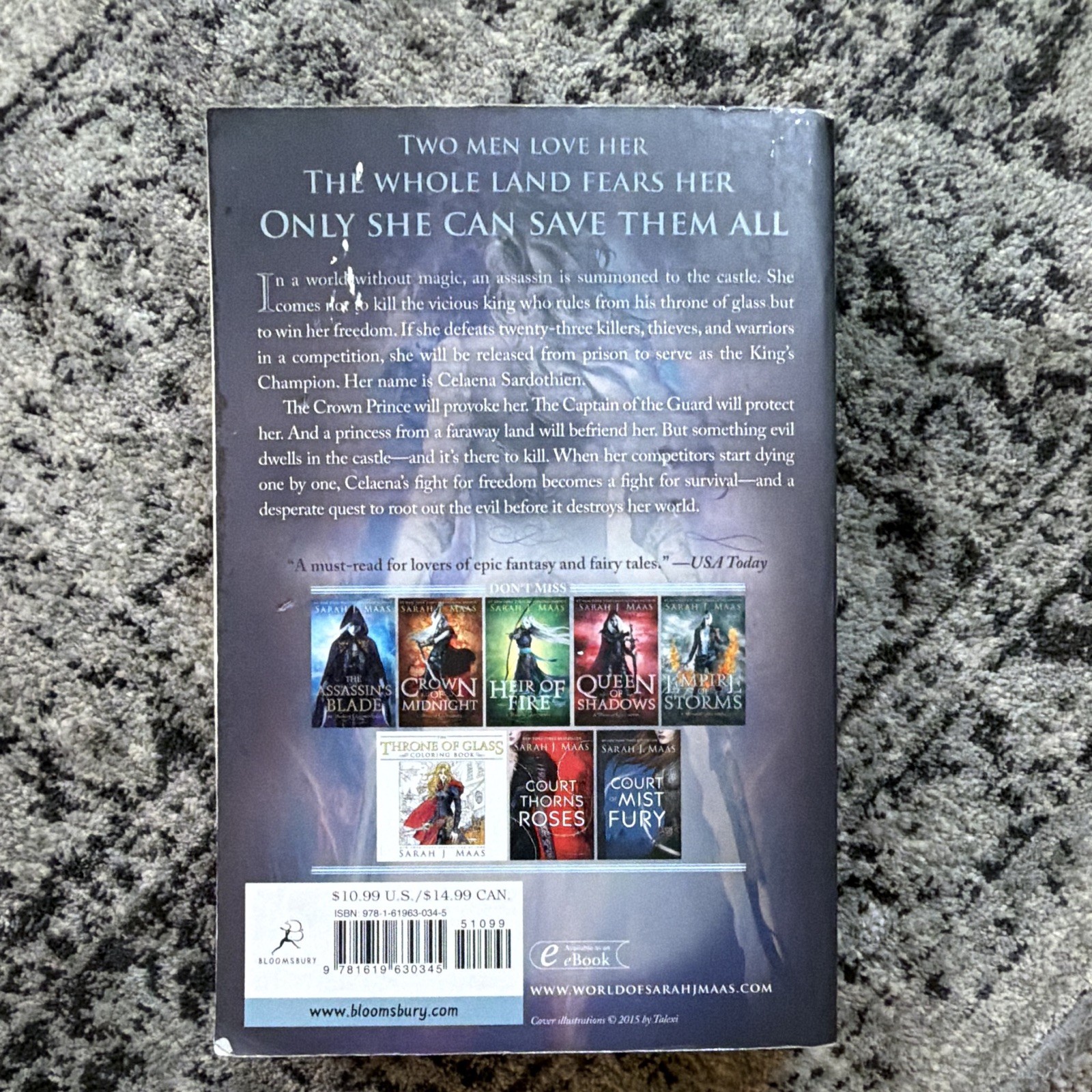 Sarah J. Maas Throne of Glass (2013) Paperback Throne of Glass Ser.