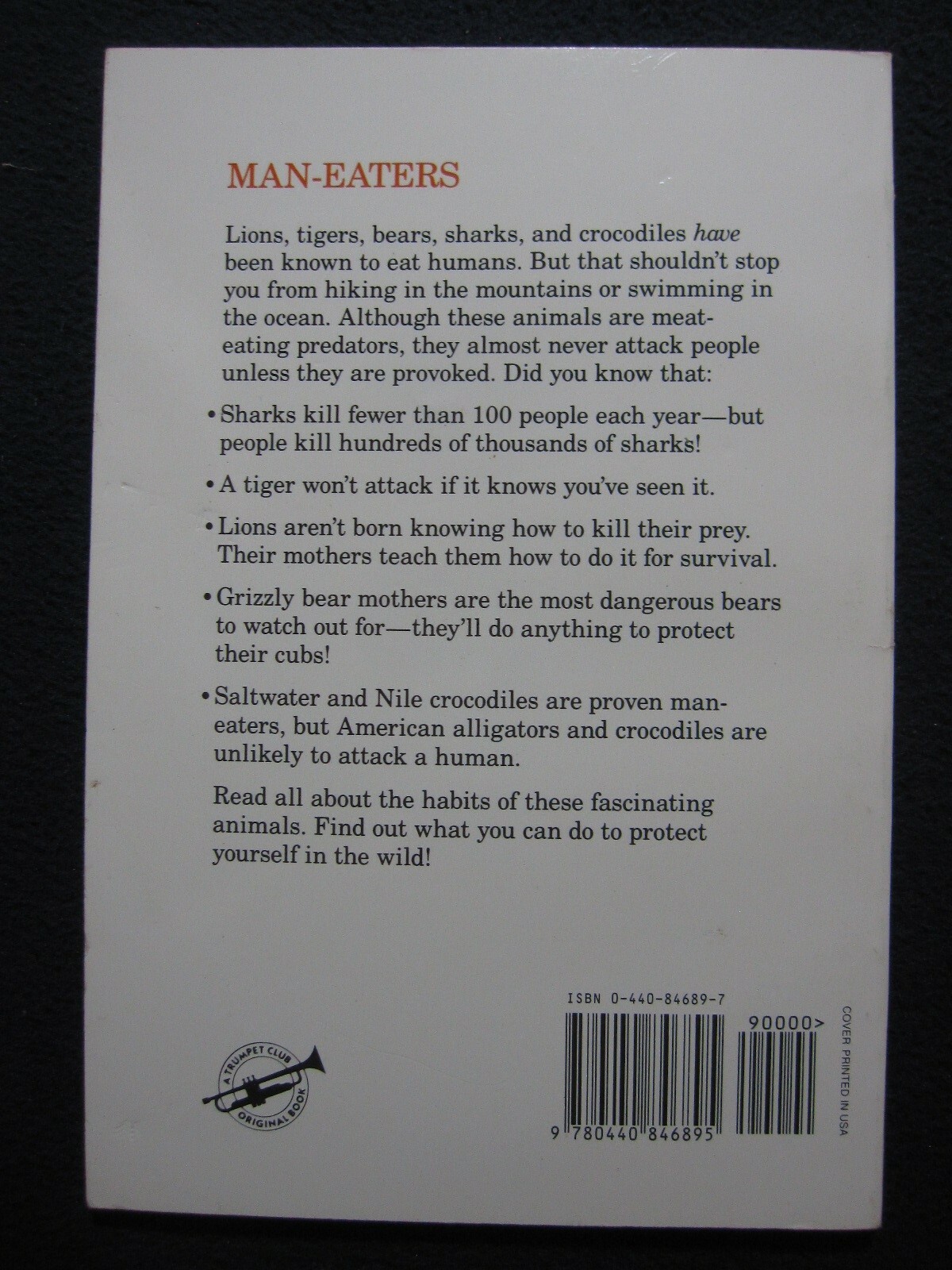 Man-eaters (Explorer books) Hopping, Lorraine Jean
