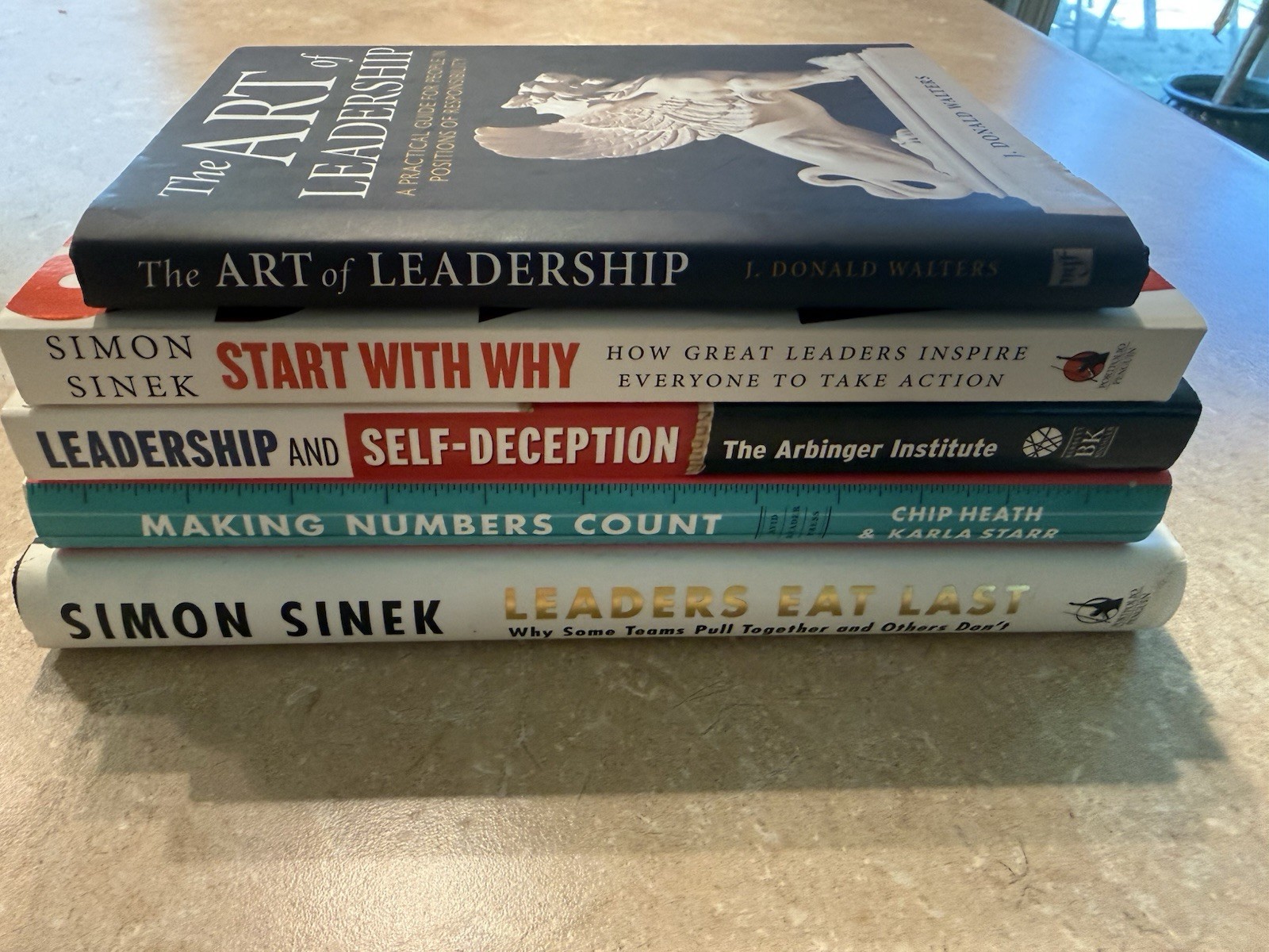 Leadership Books Simon Sinek Start with Why Leaders Eat Last + 3 More Books