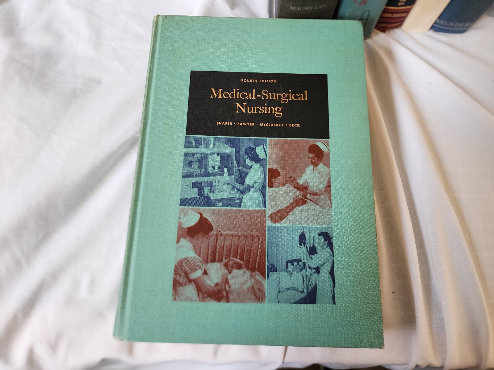 Vintage Nursing Student Textbook Bundle 1950s 1960s Hardcovers Varied Subjects