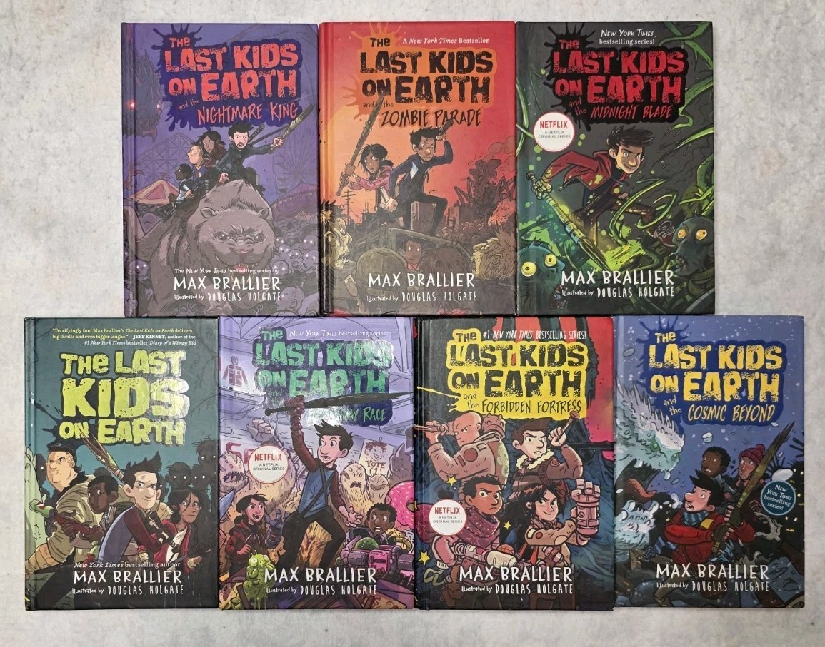 The Last Kids on Earth Book Hardcover LOT SET Of 7 Max Brallier Netflix Series