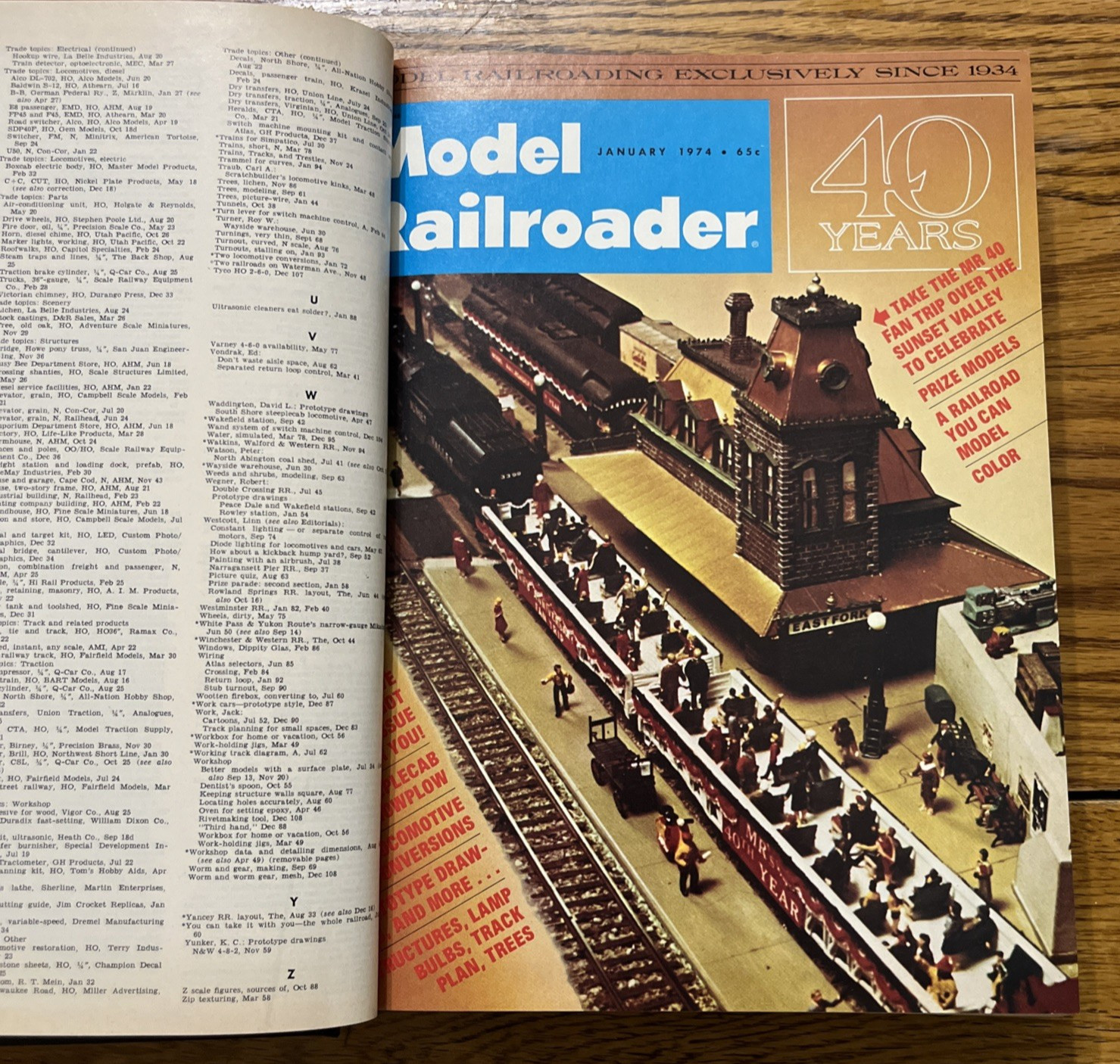 Model Railroader Bound Vol. 41 Complete Year 1974 *NICE!!