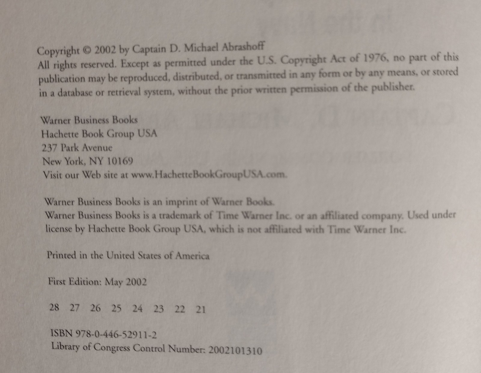 Navy Captain D. Michael Abrashoff SIGNED It’s Your Ship Management Techniques