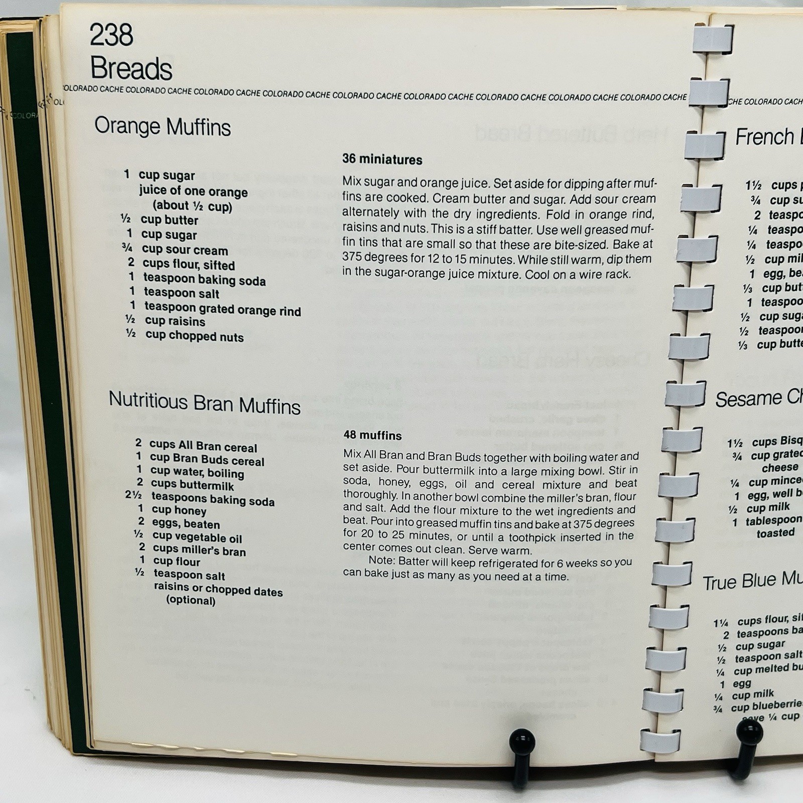 Colorado Cache Cookbook 1978 Junior League of Denver Spiral Bound 430 Pages