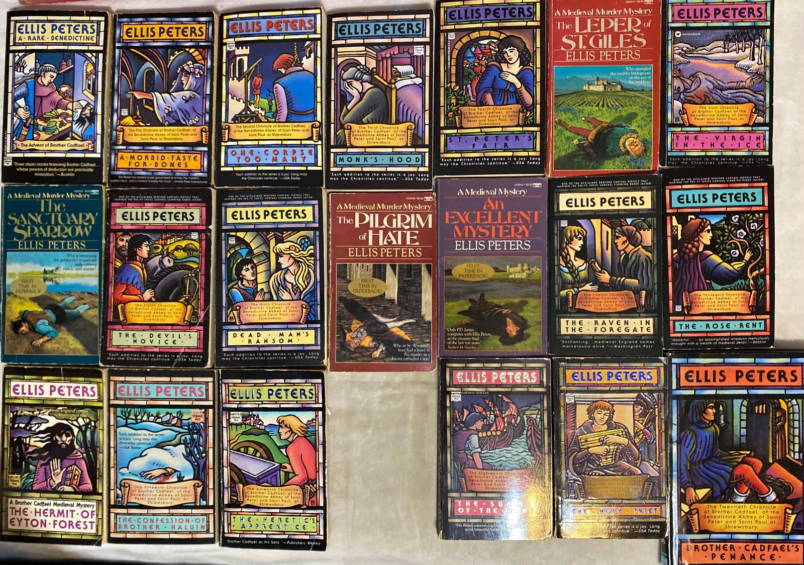 BROTHER CADFAEL Mystery Novel Set By Ellis Peters GOOD PB/HB MIX Set of 21 #4