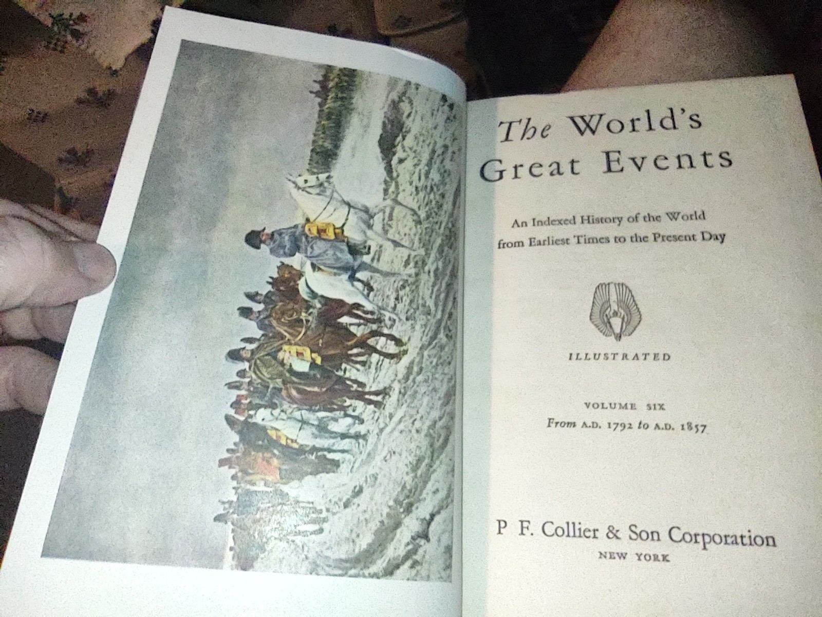 Complete Set Collier, The World’s Great Events, 10 Volumes HC VGC, 1945