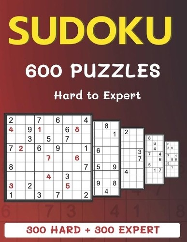 Alisscia B 600 Sudoku Puzzles 300 Hard + 300 Expert (Paperback) (UK IMPORT)